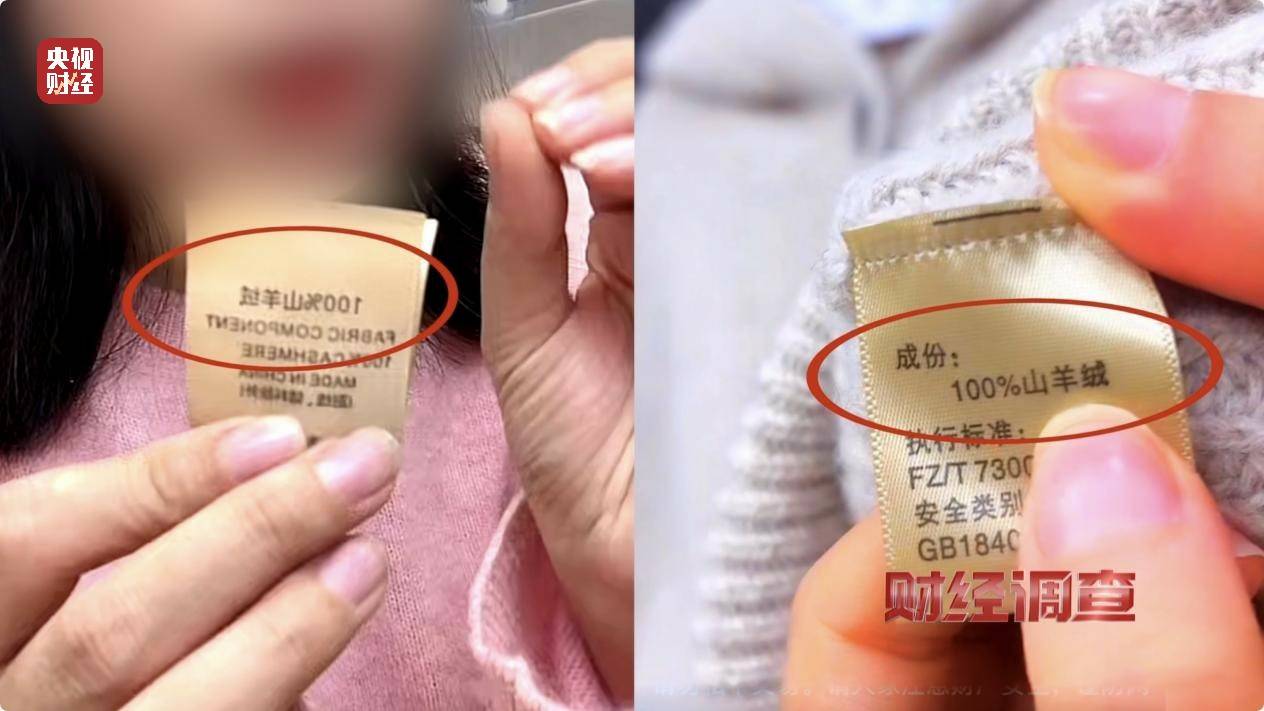 含绒量随意写、羊毛变羊绒！《财经调查》曝光直播间低价纯羊绒骗局