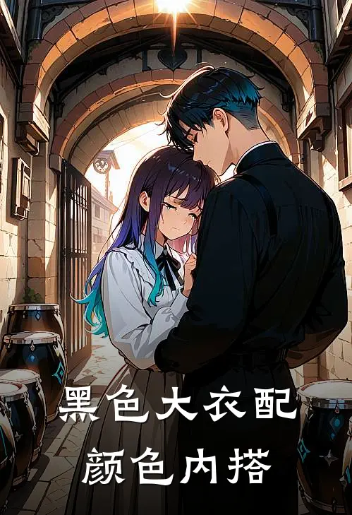 黑色大衣配颜色内搭