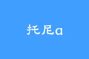 托尼a