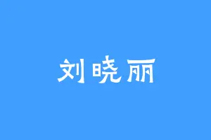 刘晓丽