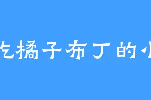 爱吃橘子布丁的小印