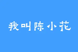 我叫陈小花