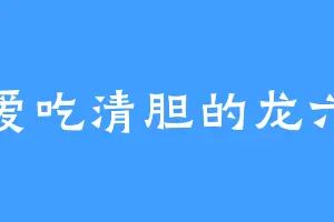 爱吃清胆的龙六
