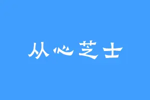 从心芝士