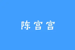陈宫宫