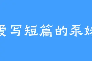 爱写短篇的泵妹