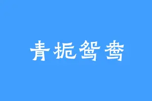 青栀鸳鸯