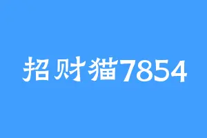 招财猫7854