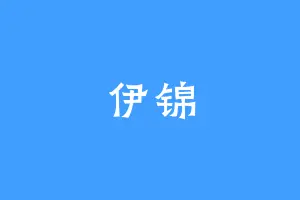 伊锦
