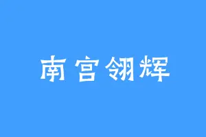 南宫翎辉