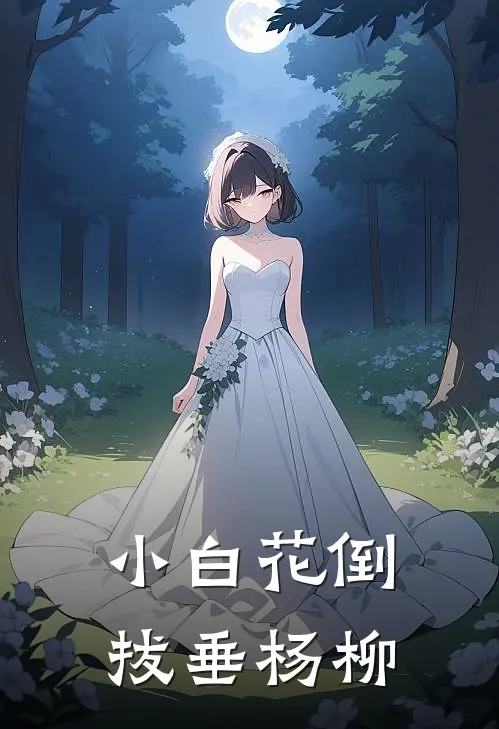 小白花倒拔垂杨柳