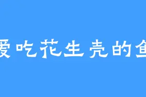 爱吃花生壳的鱼